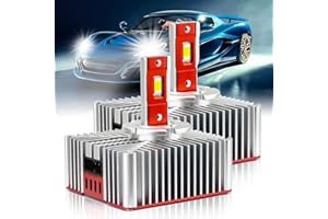 D-Lumina Lampadina D5S LED D5R D5C, 70W 16000LM 6500K,Kit di Conversione Luci di Ricambio per Fari Anabbaglianti,Plug and Play a Original HID Ballat,Confezione da 2