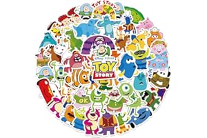KOWASO Personajes Pegatinas 50PCS Pegatinas de vinilo para computadora portátil, parachoques, monopatín, botellas de agua, teléfono, pegatinas de anime de dibujos animados para niños adolescentes adultos