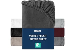 DREAMZIE Premium frotté spännlakan 180 x 200 – 200 x 200, kashmir touch lakan jersey fleece dra-på-lakan lakan