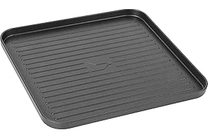 BRUNNER 0708029N Devil Plancha Ribbed, Placa Grill para estufas de gas Devil de cartucho, superficie rayada antiadherente, 25,5 x 24,4 x 2,2 cm y peso 620 g