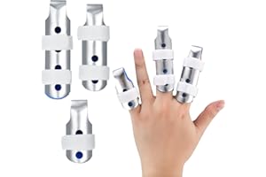 HAEPXYBY 3 Pièces Attelles de Doigt, Protection de Doigt, Attelle de Doigt de Déclenchement pour Attelle de Tendinite Arthrite Entorse Cassée, Doigt Déformation Fractured Cassé Finger Knuckle - S/M/L
