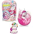Craze INKEE Unicorn | Badebombe Kinder mit Überraschung, Badekugel 100g mit Einhornfiguren, Pop-Corn Duft
