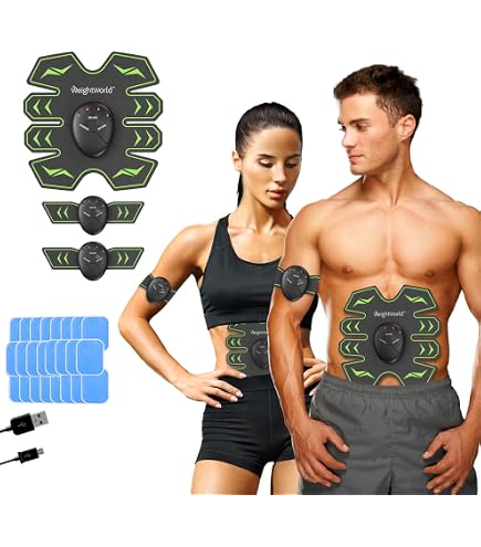 Électrostimulateur Musculaire EMS - 35 Pièces Avec 4 Contrôleurs Et 20 Pads Gel - Pour Abdos, Bras, Jambes - 6 Modes