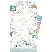 Agenda Settimanale 2025 H&auml;fft - Formato A5 Con Copertina Rigida - Multilingue (EN, FR, IT, ES) - Sostenibile E Pratica