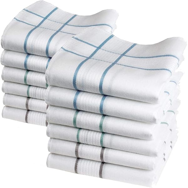 Mouchoirs En Tissu Merrysquare - Lot De 6, 100% Coton, Taille 40x40 Cm - Motifs Originaux, Lavables à 60°C