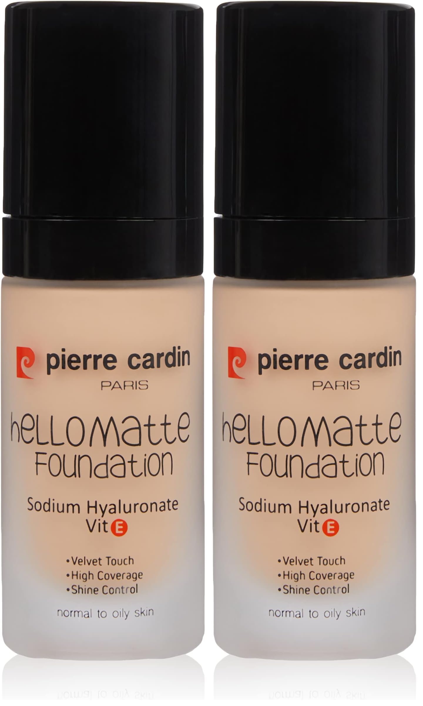 Pierre Cardin Hello Matte Yüksek Kapatıcı Etkili Mat Fondöten (Medium Beige) (2 paketi)