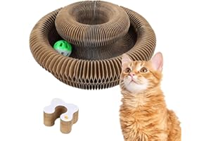REITEAG KittySpin | Kitty Spin Royaume Felin, Griffoir Interactif pour Chats, Ouet Interactif pour Durable Design Réversible, Adapté À Toutes Les Tailles (1Article)