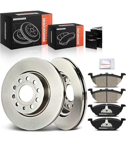 Frankberg Kit Frein Avant 2 Disques + 4 Plaquettes Compatible Auris E18, Corolla E15/E18 – Remplacement 0446502391, 0446502390