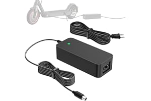 AISSOM 42V 2A Chargeur de Batterie de Trottinette,8mm Chargeur Velo Electrique,Chargeur Trottinette Electrique pour Xiaomi M365, M365 Pro, Pro2, Mi 3,Overboard Kart, Vélos Électrique