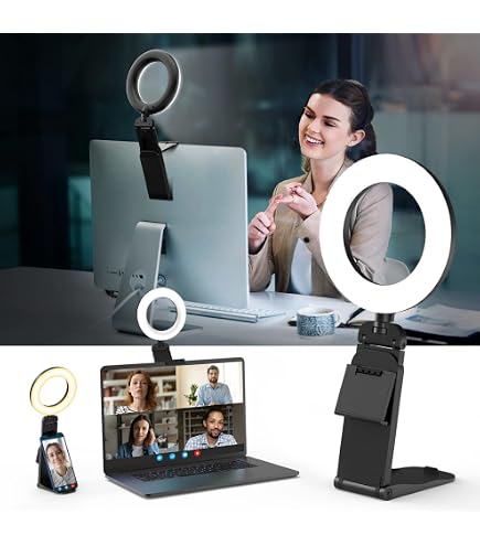 Lampe Selfie LED 128 Pour Smartphone - Rechargeable, Magnétique, Réglable 3000K-6500K, 3 Modes