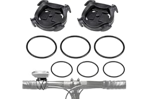 PUNWEY Lot de 2 Support de Vélo Avant pour Garmin GPS Support de Guidon de Montage d'ordinateur Base Vélo Elastiques Compteur de Vélo Compatible avec Garmin Edge 200/500/510/520/800/810/1000