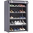Sulfar 5-Layer Stylish Shoe Organizer, Shoe Rack for Entryway Hallway Storage Furniture with 5 Open Shelves Perfect for organizing shoes.