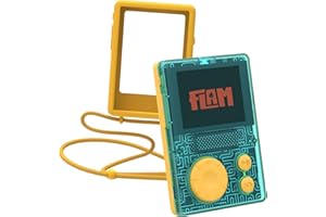 Lunii - Pack baladeur Audio FLAM + Coque antichocs de Protection Officielle Jaune + 2h45 d'histoires à Jouer incluses à télécharger,Dès 7 Ans - Fabriquée en France