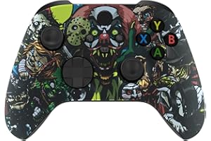 ‎EXTREMERATE eXtremeRate Front Gehäuse Case für Xbox Series X/S Controller, DIY-Ersatz Frontplatte Hülle Skin Shell Cover Set für Xbox Core Controller Model 1914(Scary Party)-KEIN Gamepad
