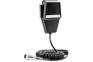 Fumei 4 PIN CB Microphone Speaker Compatible with Cobra Superstar Midland Uniden Audioline CB Radios