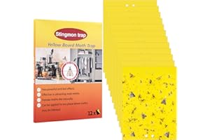 STINGMON TRAP Antipolillas | 12X Trampas Polillas Alimentos | Antipolillas para Ropa Armario | Trampa Polillas Alimentos | Atrapa Polillas