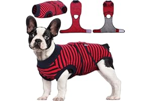 Kuoser Tuta di Recupero per Cani e Gatti Dopo l'Intervento Chirurgico, Protezione per Ferite Addominali/Malattie della Pelle del Cucciolo, Alternativa al Collare Elettronico per Animali Domestici