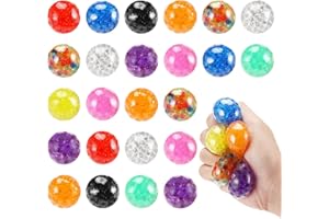 AUAURAINTT 24 Pezzi Palline Antistress Bambini, Giocattoli da Decompressione Palline, Palla da Stress Squeeze Toy, Giocattolo per Alleviare lo Stress per Bambini e Adulti, Perfette per Ridurre l'Ansia e Calmare