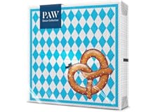 PAW - Tovaglioli di Carta Colorati (33 x 33 cm) I 20 Pezzi I Tovaglioli Compleanno I Pretzel, Octoberfest, Birra I 3 veli I T