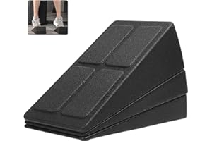 Auhou - Set di 3 estensori per polpacci, 4 angoli regolabili e cuneo, per allungare muscoli, fascia, tendini