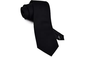 Gusleson Classic 3.15"（8cm） Men's Solid Color Necktie Wedding Business Tie + Gift Box