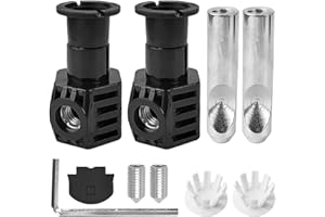 PEUQCEN Kit de Fixation pour Toilettes, Jeu de Vis de Fixation pour Toilettes Intelligent, Fixation pour Toilettes, Accessoires pour Installation de Toilettes, pour WC Suspendu (Noir)