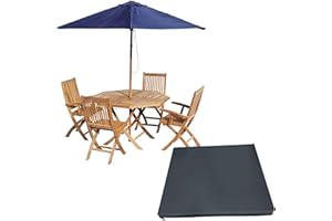 GRIZZLY FOAM 4cm Thick Waterproof Seat Pad Chair Cushion Kitchen Dining Living Room Patio Garden Rattan Furniture Foam Filled Strong Fabric Removable Zip Cover (Charcoal, 14x14x2inch 36x36x5cm)