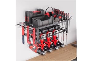 ‎VEITORLD Veitorld Geschenk für Männer, Werkstatt Werkzeug Organizer für Akkuschrauber Schraubendreher, Metall Werkzeughalter Wand für Bohrmaschine Bohrer Akku, Weihnachten Geschenk für Männer, Papa
