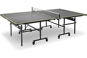 JOOLA Mesa de Ping Pong Inside J15 - Mesa de Ping Pong Plegable para Interior (274 x 152,5 x 76 cm), Color Gris