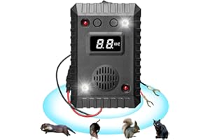 HARIKIKI Repelente Ultrasónico de Martas para Coche Ahuyentador de Ratas y Ratones, Ultrasonido Ahuyentador Palomas Trampas contra Ratones Anti Topos, Ideal para áticos, hogar, jardín y automóviles