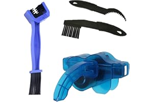 QIJIEFENCC Nettoyeur Chaine Velo,4PCS Nettoyeur de Chaîne de Vélo Set,kit de Brosse à Bicyclette,Nettoyage Chaîne Vélo Outils d'entretien,pour Tous Les Types de Vélos et VTT