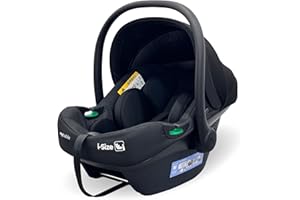 My Babiie MBCS02 SE i-Size Baby Car Seat - 40-87cm (Birth to 15 Months Approx.), R129, Group 0+, Lightweight Infant Carrier, Large Canopy, Newborn Insert, Adjustable Headrest - Black SE