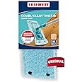Leifheit Replacement CLEAN TWIST M Super Soft Mop, Replacement Mop Head, Wood Floor Cleaning Cover for Absorbent Floor Mop, 33 cm wide