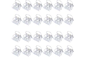 HOMKEEN Lot de 32 mini pinces à cheveux en plastique noir pour filles et femmes