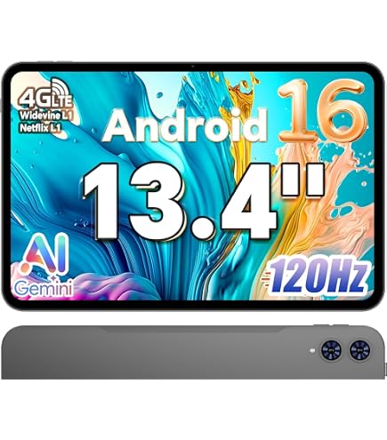 TECLAST P40HD Android Tablet 13 10 Inches, 16GB RAM + 128GB ROM