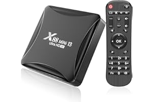 SIDIWEN Android TV Box 13.0, Box TV Android 4GB RAM 32GB ROM, RK3528 Quad-Core, Soporte 2.4G/5G Dual WiFi, 100M Ethernet Ultral HD 8K TV Box Android