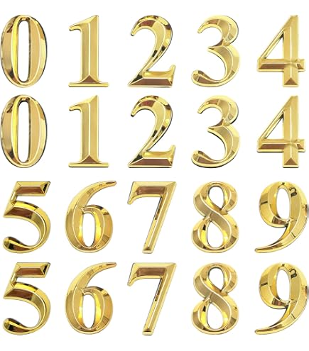 REAL VOTIVA Lettres Et Chiffres Bronze Patiné Hauteur 8cm - Pierres Tombales & Numéros Maison