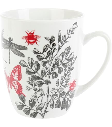 Tazza Da Colazione 35 Cl Geneviève Lethu | Caravalca In Porcellana | Decoro Ispirato Ai Viaggi | Ø 9 Cm, H 10 Cm - 2