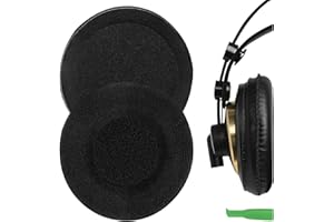 Geekria Comfort welurowe wymienne nauszniki do słuchawek AKG K240, K240S, K240 Studio, K240 MKII, K241, nauszniki, części naprawcze (czarne)