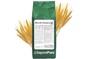 SaporePuro Błonnik Owsiany w proszku - 500 gr - Bezglutenowy - Naturalne źródło błonnika