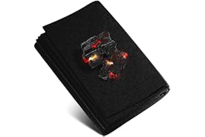 EVOCAMP Tappeto refrattario resistente al calore fino a 982 °C nero, tessuto refrattario antincendio ideale per barbecue, termoprotettivo non infiammabile, piastra ignifuga, protezione antincendio (1m x 1m)