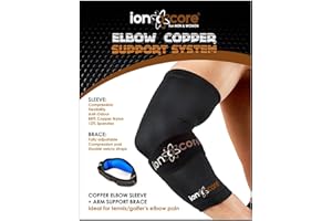 ionocore Tutore Epicondilite Gomito - Supporto Avanzato Gomitiere Palestra - Gomitiera per Tendinite - Recupero Tutore Gomito - Gomitiera per Tendinite per Padel, Tennista, Bodybuilding e Golfista