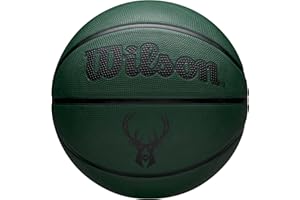 Wilson Pallone da Basket NBA Team Tribute Solid, Con Cuciture Pro, Stabilità Dell'Aria e Rivestimento Ad Alte Prestazioni, Per Giocare All'Aperto, Squadra: Chicago Bulls, Colore: Rosso, Taglia: 5