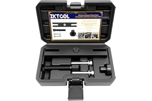 ZKTOOL Extracteur de poulie de vilebrequin, extracteur de poulie d'amortisseur de vibrations, outil pour installer et démonter la poulie, compatible avec Ford 2.0 EcoBlue TDCi, OEM 204-158-01, 205-295
