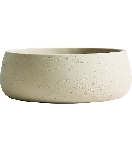 Matches21 Vaso Per Piante In Tronco Di Betulla Naturale Con Inserti In Plastica - Ø 16-19 X 16 Cm, Decorazione Casa, Pezzo Unico