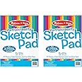 Melissa & Doug Sketch Pad (9 x 12 inches) - 50 Sheets, 2-Pack - Kids Drawing Paper, Drawing And Coloring Pad For Kids, Kids Art Supplies