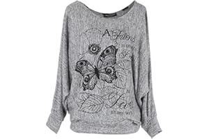 Emma & Giovanni - Pull Sweatshirt Imprimé Papillons - Femme