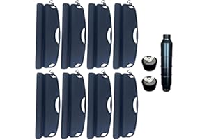 well2wellness Set d'hivernage pour Piscine – 8 flotteurs d'hivernage, 2 Bouchons d'hivernage 38-51 mm + 1 x Gizmo pour Piscine