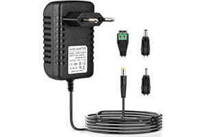 XZGm LED Power Supply 12V 1A 12W, AC100-240V to DC12V DC Power Supply, Suitable for LED5050/3528 Light Bar, Router, Alarm