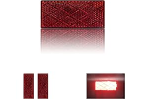 MGMSINYO Reflector Self Adhesive 80X35mm Safety Waterproof Stick on for Driveway Mailbox Trees